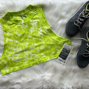 Lululemon 🍋 All Yours Crop Tank - Tye Dye Lime